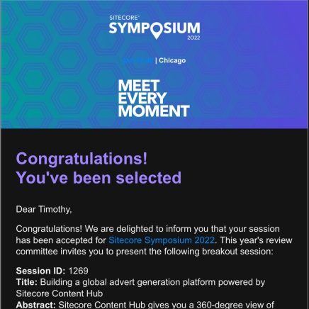 Symposium email